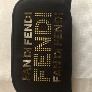 BLACK FENDI COSMETIC BAG